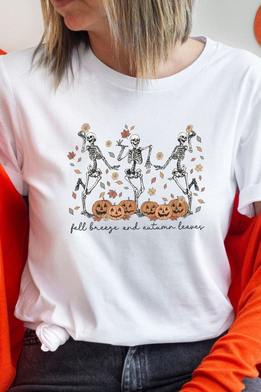 Fall Breeze Skeletons Graphic Tee