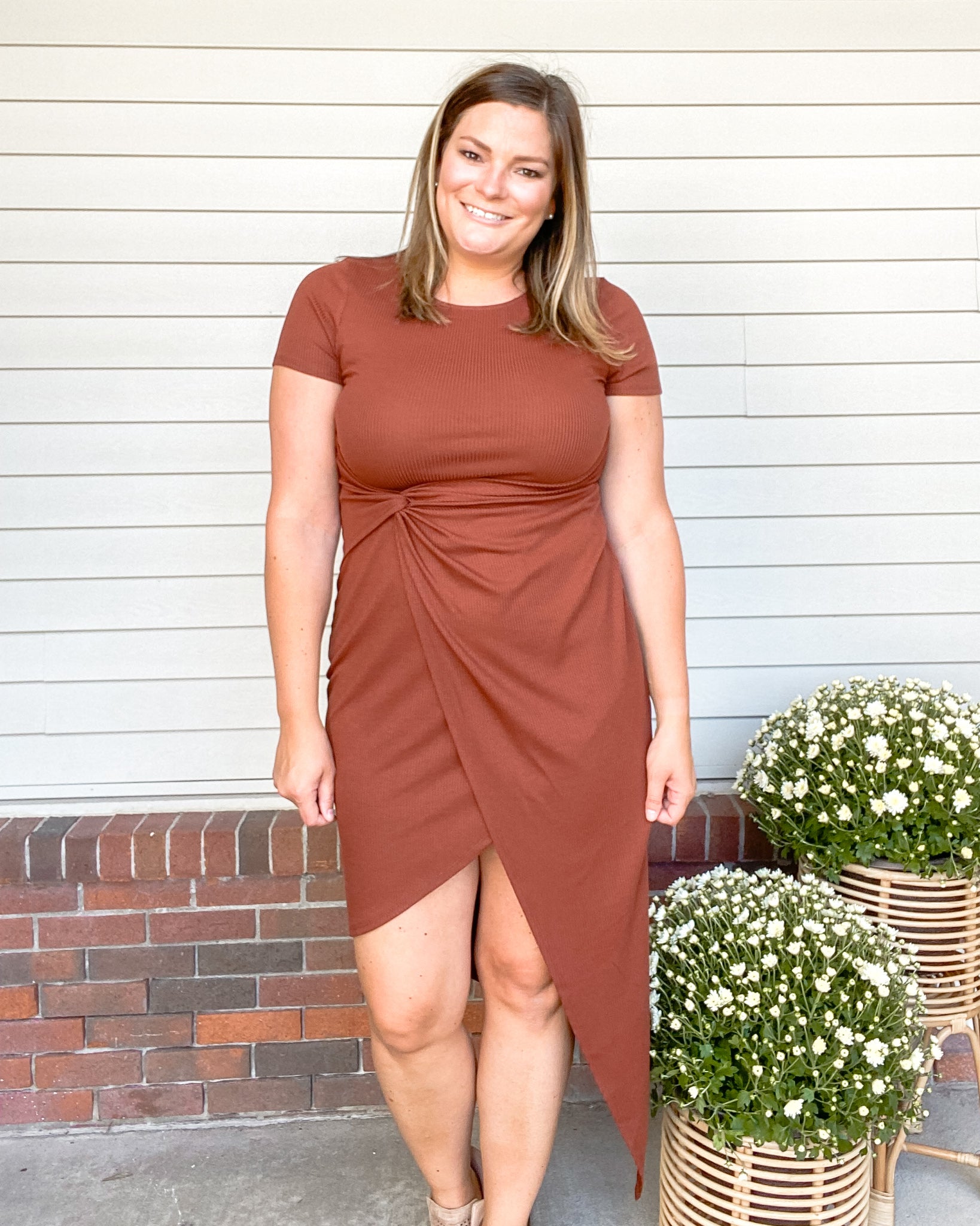 Crush On Fall Asymmetrical Dress