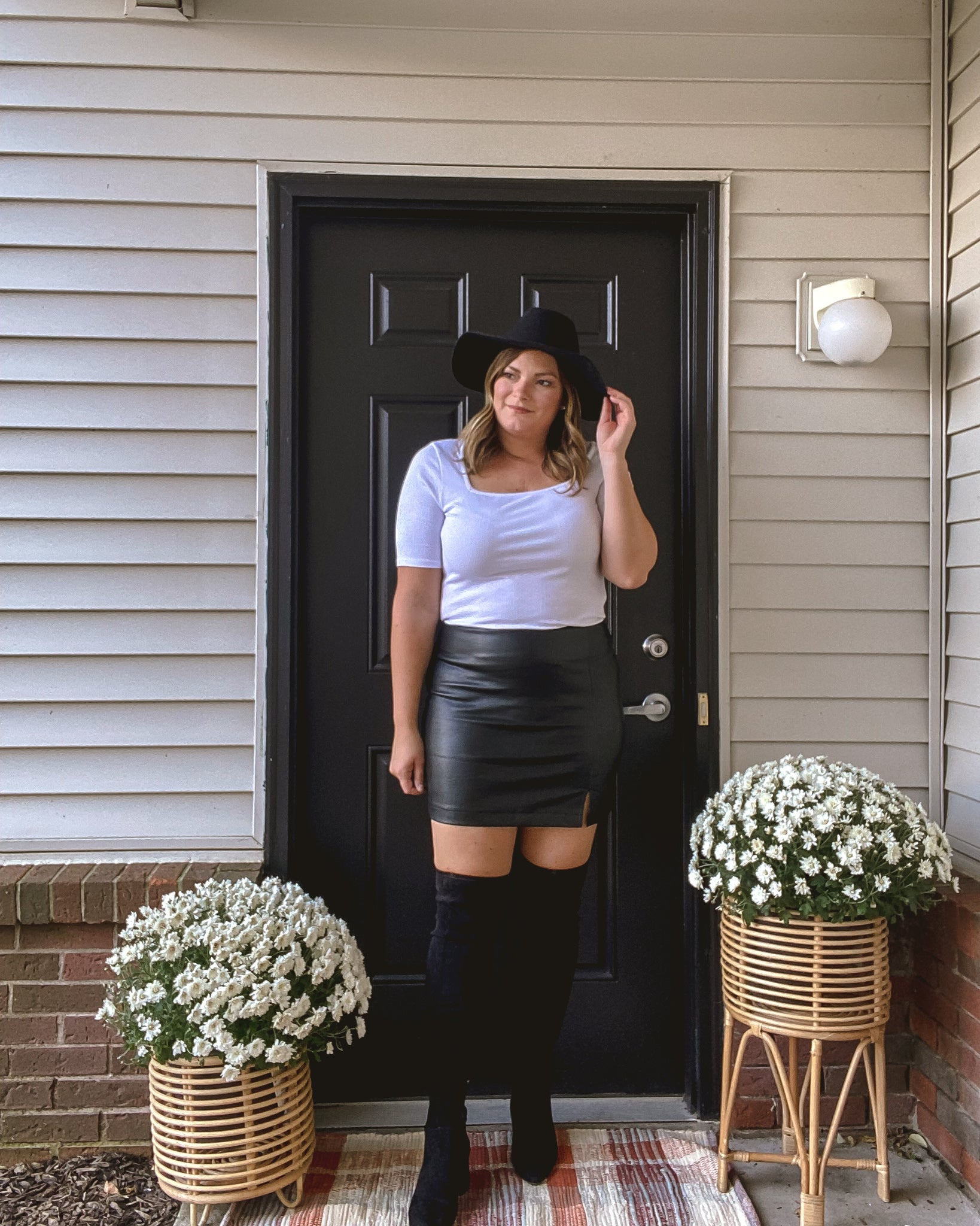 Bad Witch Faux Leather Skirt